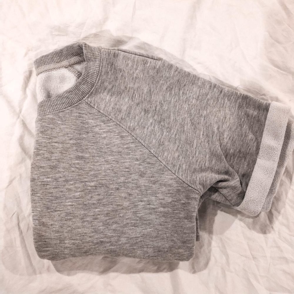 Garage grey cropped SOFT pajama top